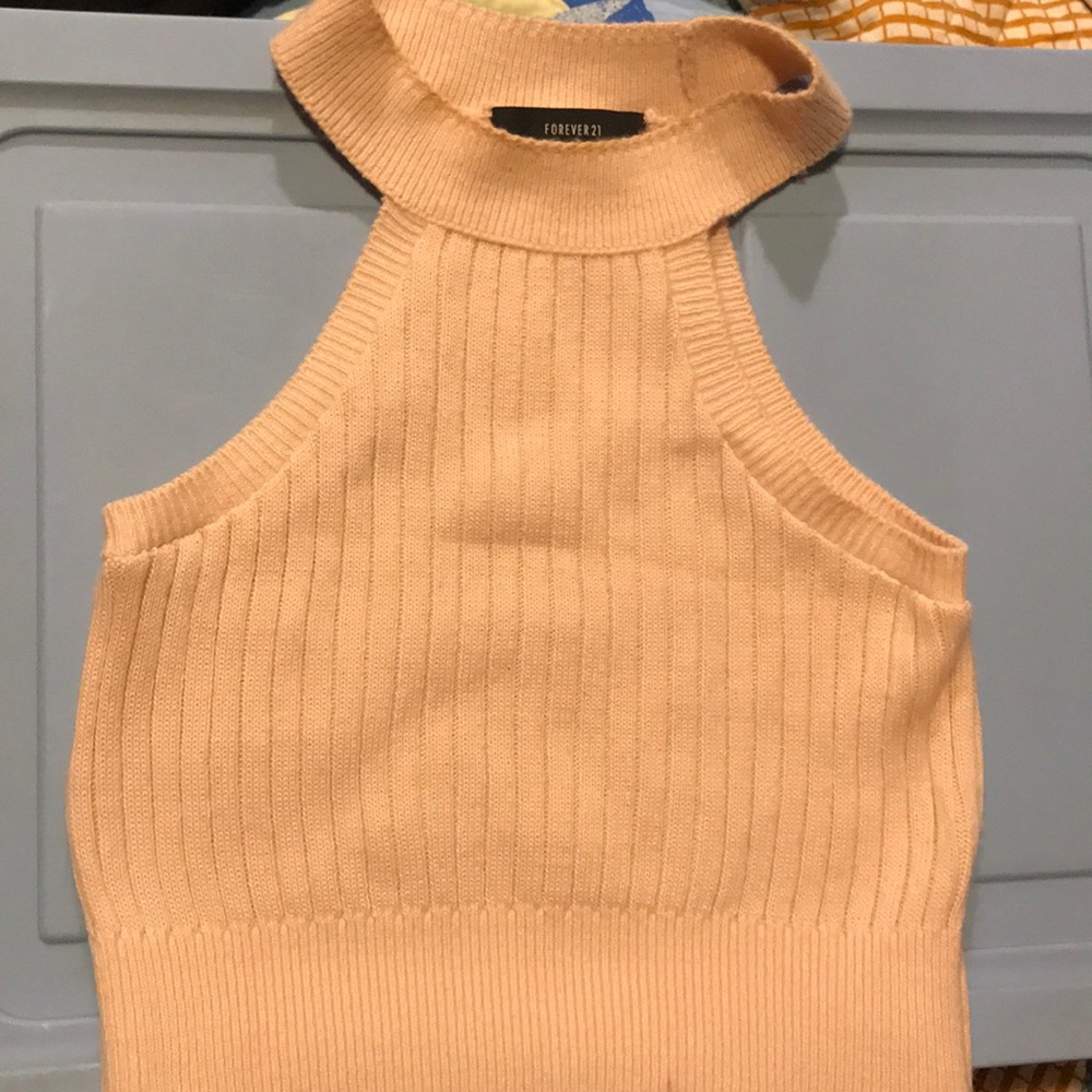 Forever 21 high neck crop top